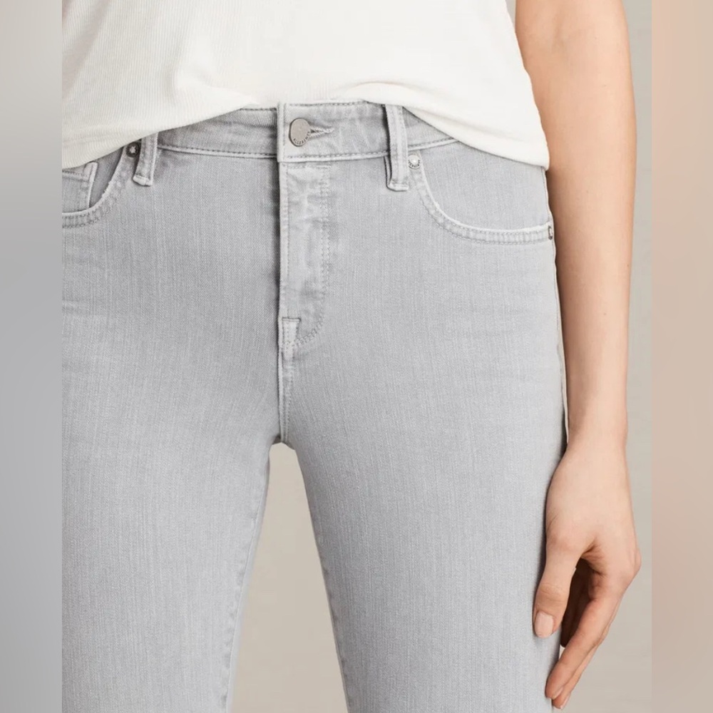 Allsaints Jewel Jeans Size 27 Grey EUC